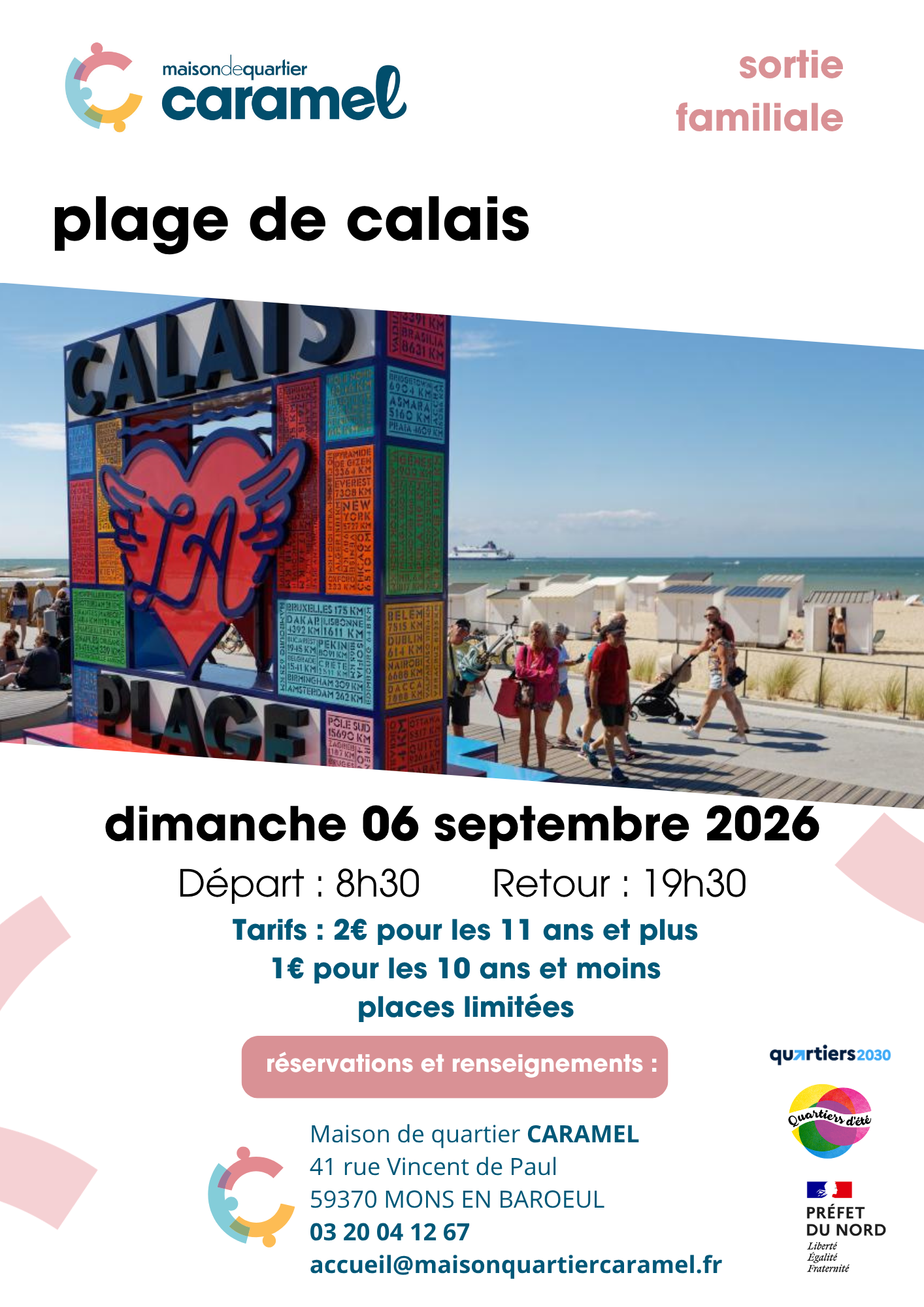 Affiche sortie plage